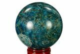 Bright Blue Apatite Sphere - Madagascar #154226-1